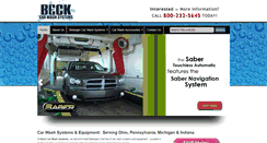 Desktop Screenshot of beckcarwash.com